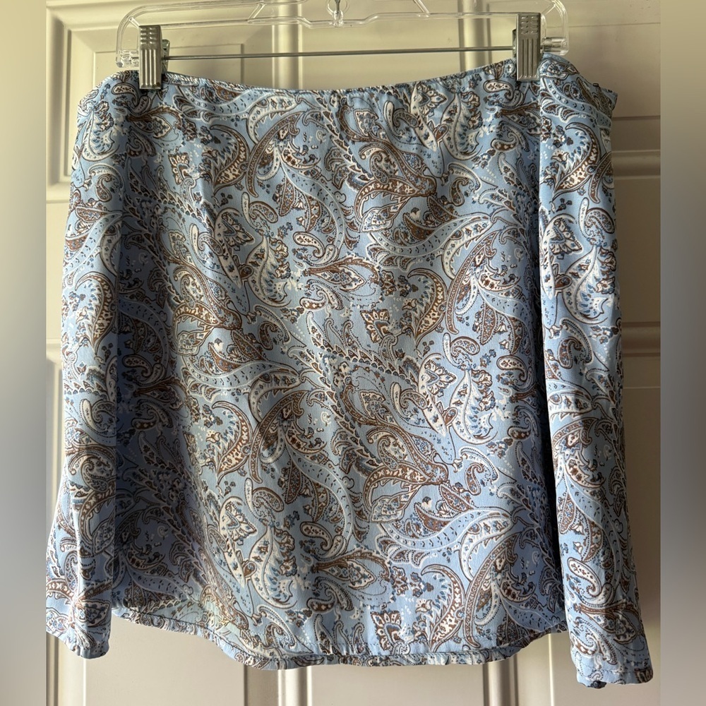 Hollister High Rise Paisley Print Mini Skirt Y2K